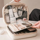 Axyaa Multilayer Square Cosmetic Bag Waterproof Makeup Pouch