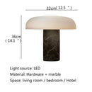 Axyaa Nordic Marble Table Lamp LED Desk Light for Living Room Bedroom