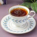 Axyaa Gold Leaf Coffee Cup & Plate Set - European Afternoon Tea, Light Luxury Ceramic
