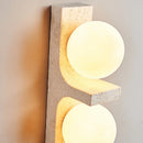 Axyaa Yellow Cave Stone Retro Wall Lamp for Bedroom Living Room Hallway