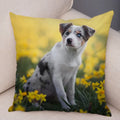 Axyaa Australian Shepherd Pillow Cover - Cute Dog Animal Cushion