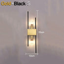 Axyaa Black Crystal Minimalist Wall Lamp Luxury Lighting
