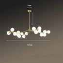 Axyaa Postmodern Glass Bean Branch Light - Nordic Design Molecular Lamp