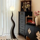 Axyaa Minimalist LED Floor Lamp with Remote Control Dimming - Nordic Ins Style