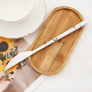 Axyaa 24Pcs Stainless Steel Cutlery Set with Imitation Wood Handle