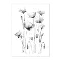 Axyaa Abstract Floral Canvas Wall Art - Nordic Style Flower Print for Living Room