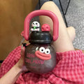 Axyaa 800ml Kawaii Water Bottle With Infuser Handle Chain Cute Tumbler.
