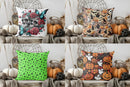 Skull Rose Butterfly Pattern Cushion Cover by Axyaa - Sofa Bedroom Car Pillow Cover