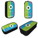 Axyaa Monster Mike & Sullivan Double Layer Pencil Case - Large Capacity Kids School Supplies and Birthday Gift