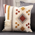 Axyaa Bohemian Tassel Tufted Cushion Cover for Home Decor