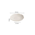Axyaa Ceramic Petal Edge Plate Set - Irregular Steak, Dessert, Sushi Specialty Tableware