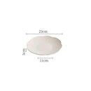 Axyaa Ceramic Petal Edge Plate Set - Irregular Steak, Dessert, Sushi Specialty Tableware