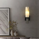 Axyaa Marble Alabaster Copper Wall Lamp Sconce LED Light
