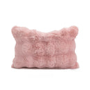 Axyaa Faux Rabbit Fur Pillow Cover for Sofa, Bed, or Chair - Soft, Fluffy, Decorative