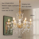 Axyaa Crystal Chandeliers Light for Living & Dining Room Luxe Ambiance
