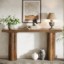 Axyaa 63" Farmhouse Entryway Console Table for Living Room, Hallway & Foyer