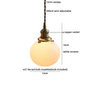Modern Nordic Pendant Lights Lampu Gantung by Axyaa - Double Glass LED Chandelier for Home