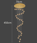 Axyaa LED Pendant Chandeliers: Modern Lighting for Living Room and Staircase