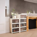 Axyaa White PP Shoe Storage Boxes With Wheels: Organize Shoes in Style