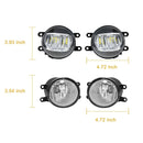 Axyaa LED DRL for Toyota Tundra 2014-2021: Daytime Running Lights with Turn Signal & Fog Lamp
