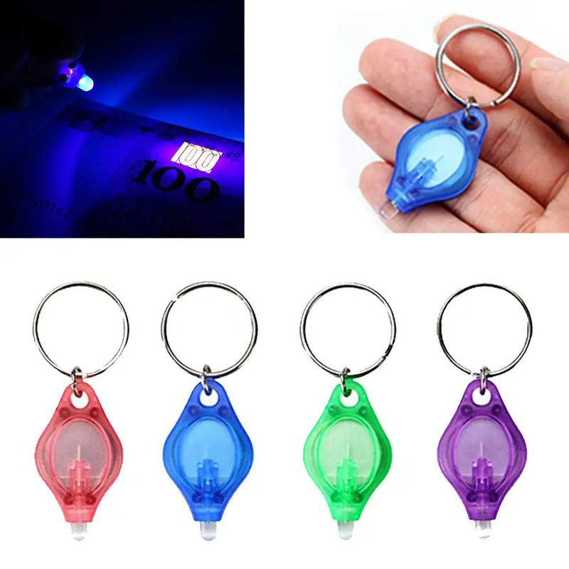 Axya Mini UV Flashlight Keychain Lights - Pocket-sized Emergency Torch