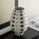 Axyaa Spotted Ceramic Vase: Modern Home Decor for Dining & TV Cabinet