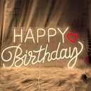 Axyaa Big Happy Birthday Neon Lights Decoration Neon Sign Party Favors