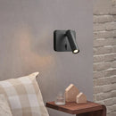 Axyaa Brass LED Wall Light Switch 4000K Copper Gold Black Silver Bedroom Reading