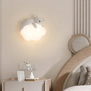 Axyaa Panda Cloud LED Wall Lamp for Kids' Bedroom