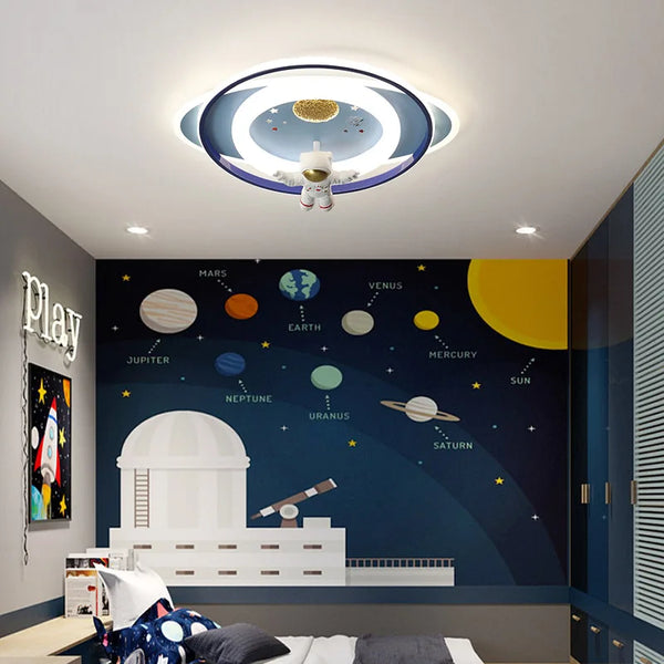 Axyaa Astronaut Kids Room Ceiling Light - Modern Bedroom Lighting Fixtures