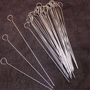 Axya Stainless Steel BBQ Skewers Set - 20 Pieces Outdoor Picnic Tools For Camping