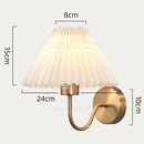 Axyaa Modern Pleated Shade LED Wall Sconce for Living Room Bedroom Decor