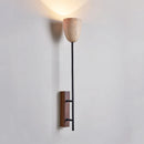 Axyaa Natural Stone LED Walnut Sconce Lamp