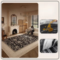 Axyaa Soft Carpet Large Area Rug, Retro Style Living Room Décor, Washable & Anti-slip