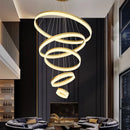Axyaa Nordic Home Decoration Stair Chandelier Living Bedroom Dining Pendant Ceiling Light