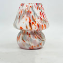 Axyaa Glass Flower Mushroom Lamp - Cream Style Bedside Table Lamp for Interior Decor