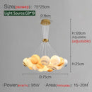 Axyaa Bubble Ball Pendant Light for Creative Restaurant and Bedroom Decor