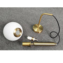 Axya Glass Ball Wall Lamp: Modern Black Bedside Lighting for Bedroom, Bathroom, Restaurant Decor