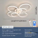 Axyaa Modern LED Chandelier for Home Lighting - Black/White, AC110-220V