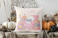 Cute Ghost Pumpkin Halloween Pillow Cover by Axyaa - Sofa Bedroom Car Decor