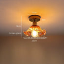 Axyaa Green Stripe Glass Pendant Lamp for Home Decor and Lighting