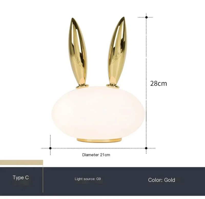 Axyaa Animal Bedside Lamp: Art Deco Table Lamp for Living Room, Bedroom, Children's Room