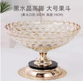 Axyaa Crystal Glass Double Layered Snack & Fruit Tray