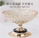 Axyaa Crystal Glass Double Layered Snack & Fruit Tray