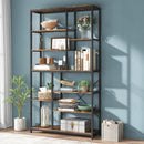 Tribesigns 9-Tier Industrial Bookshelf by Axyaa: 79" Open Shelves Display Storage Shelf