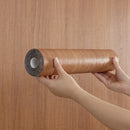 Axyaa Wood Grain Self-Adhesive Wall Sticker Roll, Easy Renovation 40*500cm