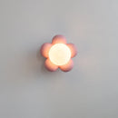 Axyaa Nordic LED Flower Wall Sconce, White Resin Glass Ball Kids Bedroom Stair Light