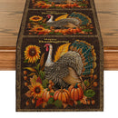 Fall Turkey Pumpkin Table Runner by Axyaa: Thanksgiving Dining Coffee Wedding Decor