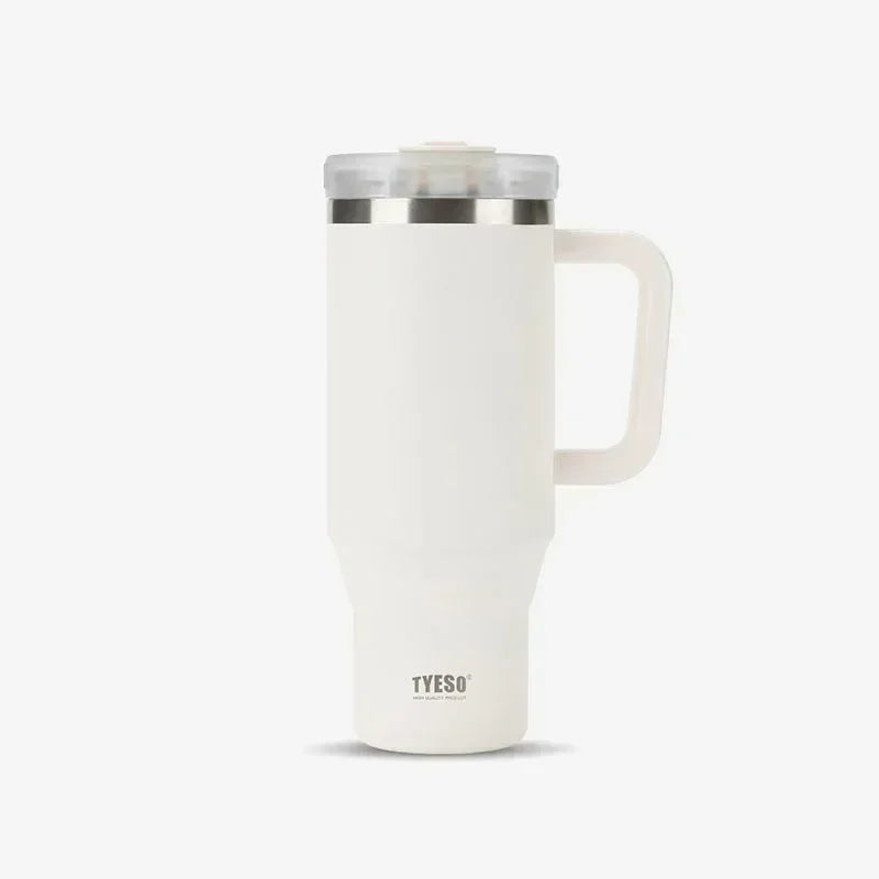 Axyaa Stainless Steel Insulated Coffee Cup with Handle, Large Capacity for Travel