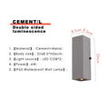Axyaa Cement Wall Lamp Outdoor LED Sconce Industrial Atmosphere Light
